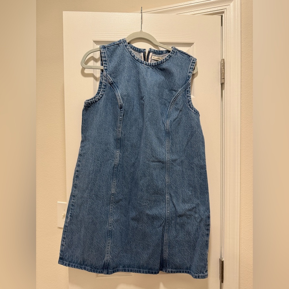 Abercrombie Denim Shift Dress Medium Blue